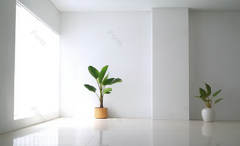 空间室内植物盆栽绿植光线透过窗户舒适干净的地面图像摄影,高清,摄影图,摄影图片,图片大全,摄影图免费下载